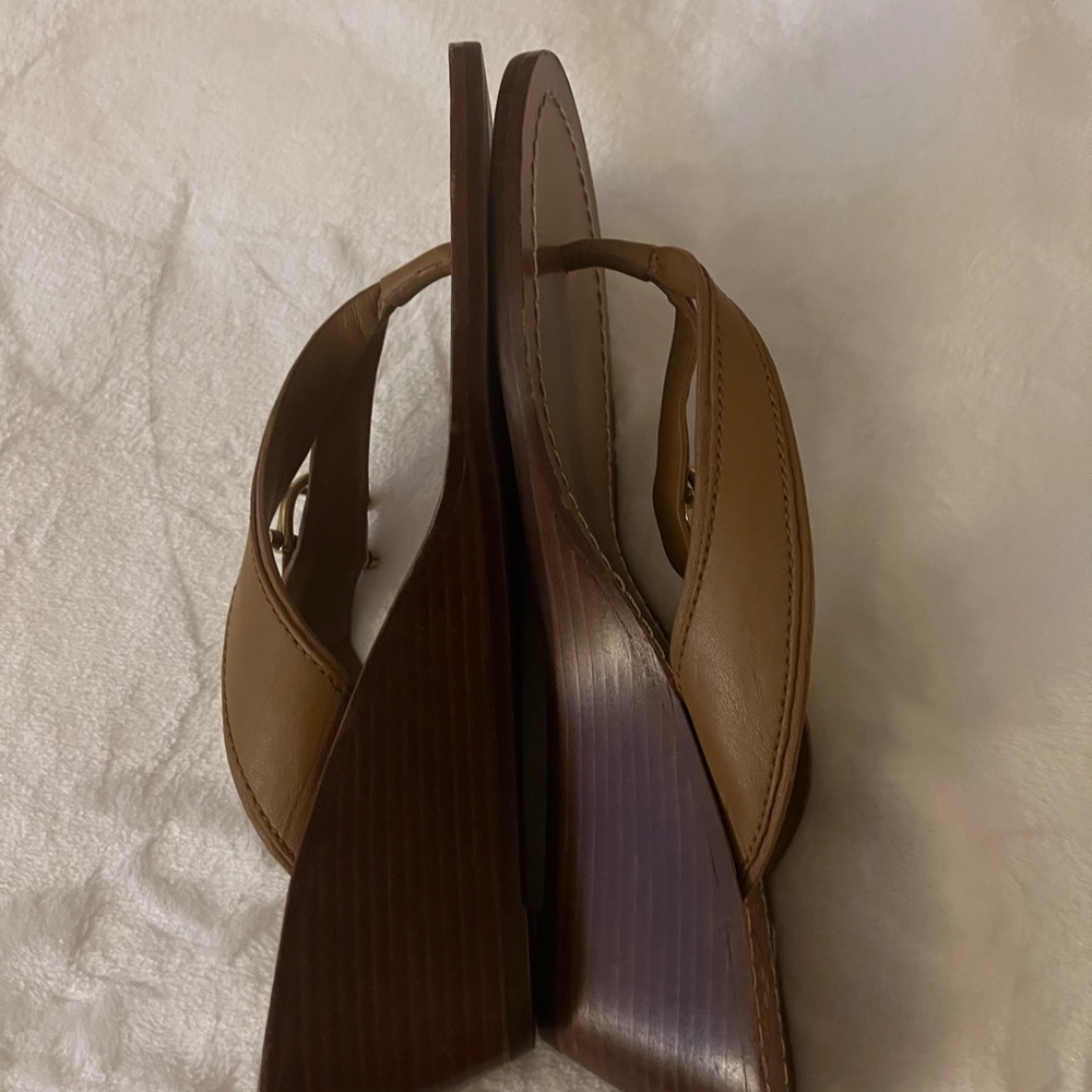 Tory Burch Tan Leather Sandals - Picture 6 of 7